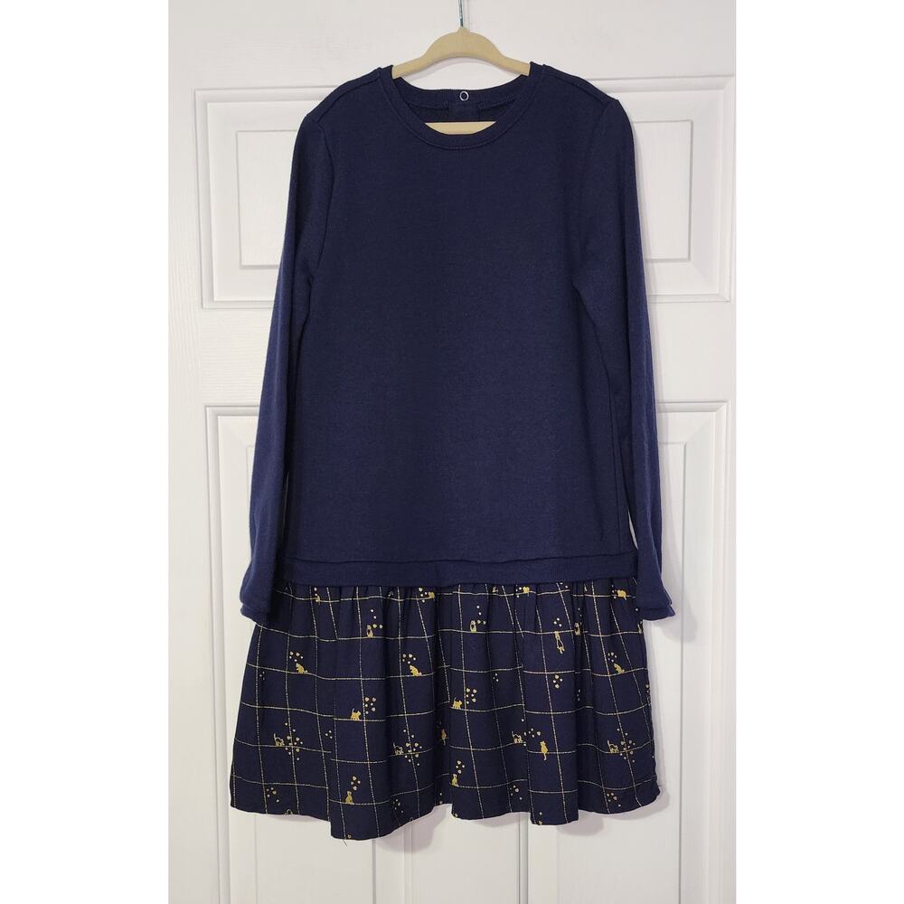 Epk‎ Girls Dress Navy Dress Cats Hearts Size 10